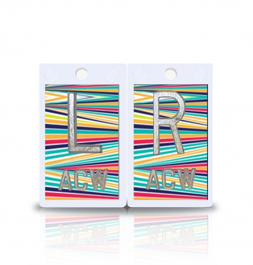 2" Plastic X Ray Markers- Color Stripes Design