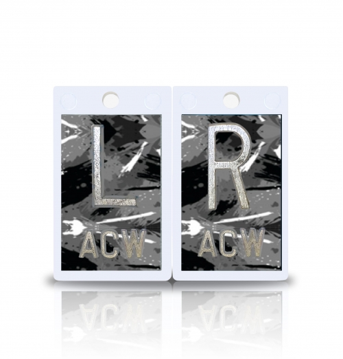 2" Plastic X Ray Markers- Grunge Splatter Design