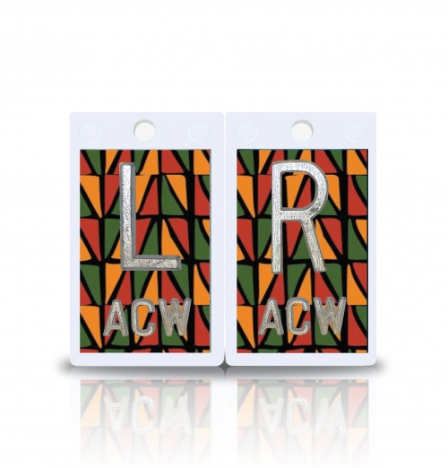 2" Plastic X Ray Markers- Kwanzaa Design