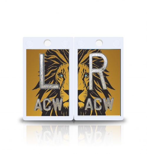 2" Plastic X Ray Markers- Lion Design