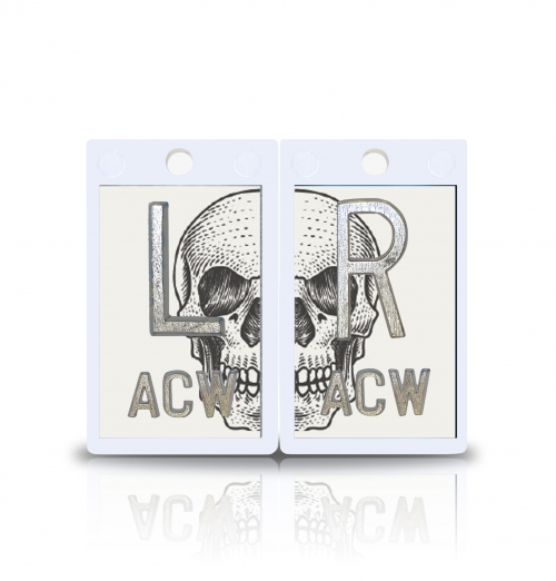 2" Plastic X Ray Markers- Skull Design