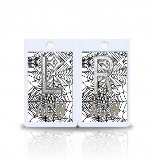 2" Plastic X Ray Markers- Spiderweb Design