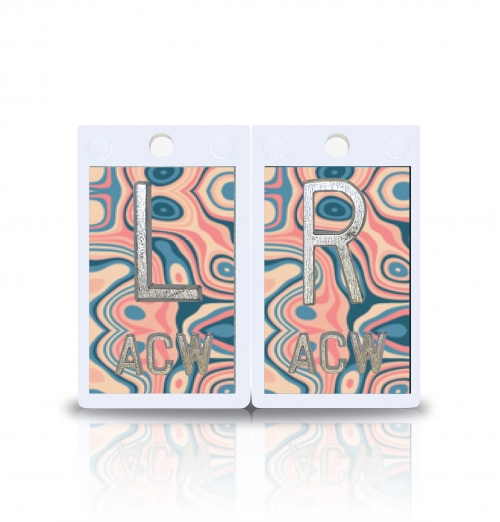 2" Plastic X Ray Markers- Abstract Swirl Design