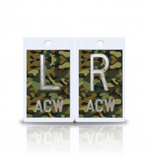 2" Plastic X Ray Markers- Camo Design