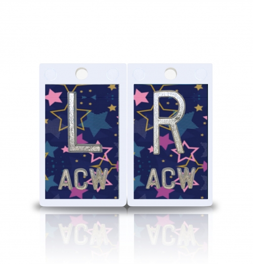 2" Plastic X Ray Markers- Flat Stars Design