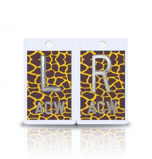 2" Plastic X Ray Markers- Giraffe Design