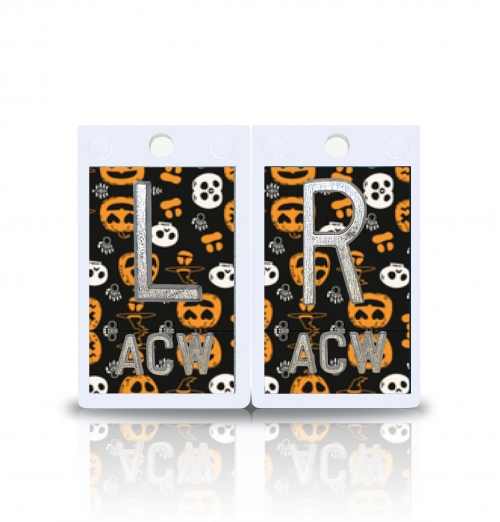 2" Plastic X Ray Markers- Holloween Design