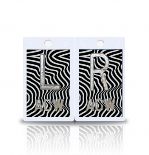 2" Plastic X Ray Markers- Optical Illusion Design