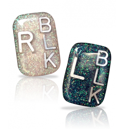 Small Rectangle X-ray Markers Pretty Glitter