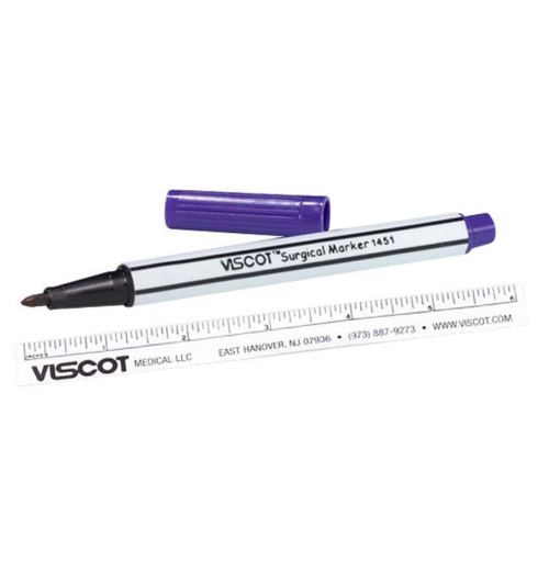 Mini Non-Sterile Traditional Gentian Violet Ink Surgical Site Marking Pen, 200 pieces per case