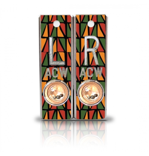 Aluminum Position Indicator X Ray Markers- Kwanzaa Graphic Pattern