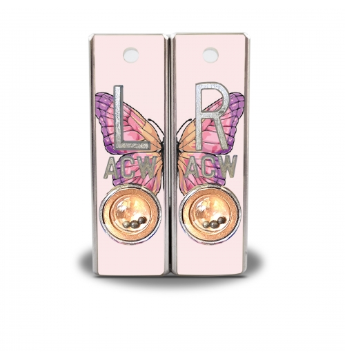 Aluminum Position Indicator X Ray Markers-Pink Butterfly