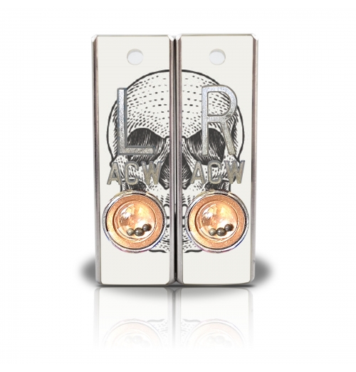 Aluminum Position Indicator X Ray Markers- Skull Graphic Pattern