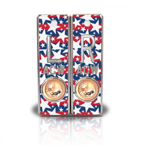 Aluminum Position Indicator X Ray Markers- Stars and Stripes Graphic Pattern