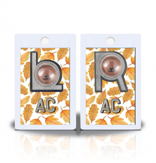 2" Height Non Sticky Positioning Xray Markers- Autumn Leaves Graphic Pattern