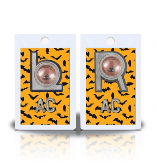 2" Height Non Sticky Positioning Xray Markers- Bats Graphic Pattern