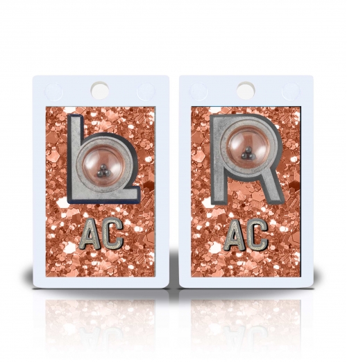 2" Height Non Sticky Positioning Xray Markers- Cinnamon Glitter