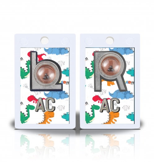 2" Height Non Sticky Positioning Xray Markers- Dinos Graphic Pattern