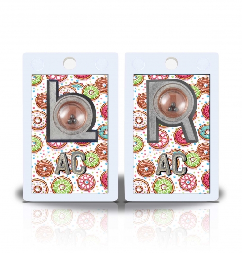 2" Height Non Sticky Positioning Xray Markers- Donuts Graphic Pattern
