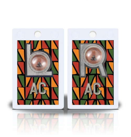2" Height Non Sticky Positioning Xray Markers- Kwanzaa Graphic Pattern
