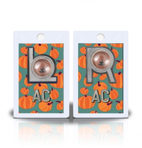2" Height Non Sticky Positioning Xray Markers- Pumpkins Graphic Pattern