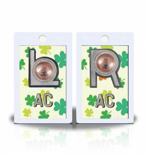 2" Height Non Sticky Positioning Xray Markers- ShamRockes Graphic Pattern