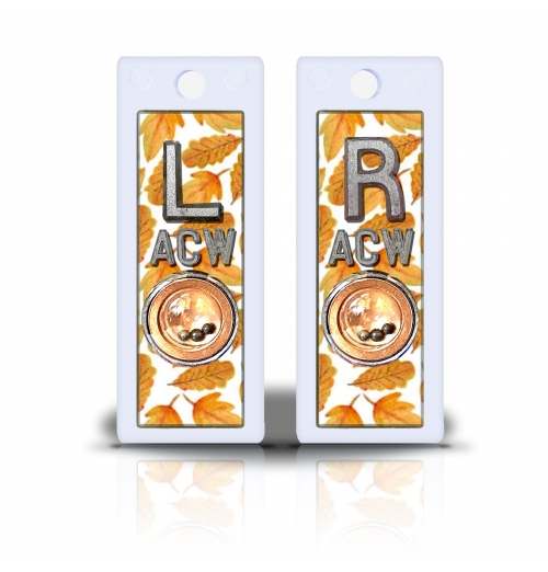 2 1/2" Height Non Sticky Positioning Xray Markers- Autumn Leaves Graphic 