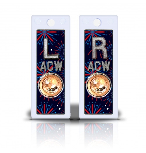 2 1/2" Height Non Sticky Positioning Xray Markers- Fireworks Graphic