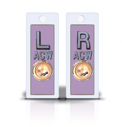 2 1/2" Height Non Sticky Positioning Xray Markers- Lilac Solid Color