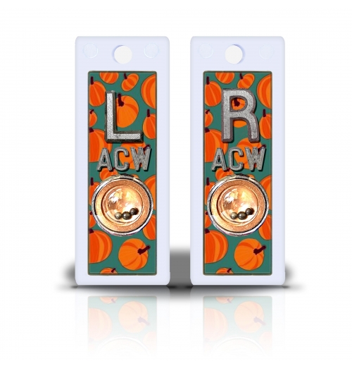 2 1/2" Height Non Sticky Positioning Xray Markers- Pumkins Graphic Pattern