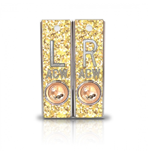 Aluminum Position Indicator X Ray Markers- Gold Glitter