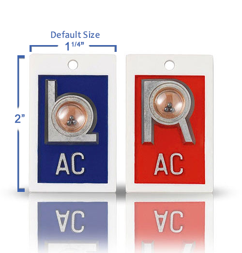 Non Sticky Positioning Xray Markers- Classic Red & Blue