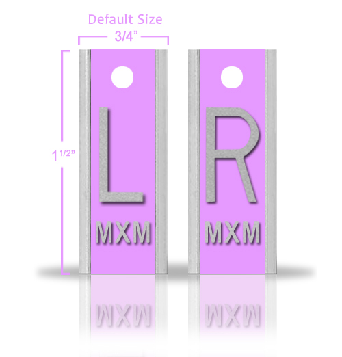 Elite Style Lead X Ray Markers, Iliac
