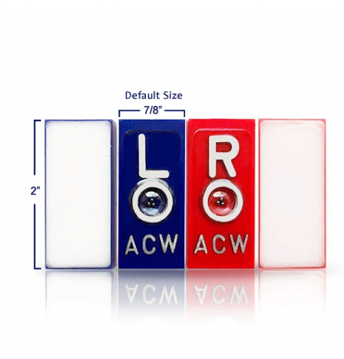 Self Adhesive Position Indicator xray Markers, Classic Red & Blue