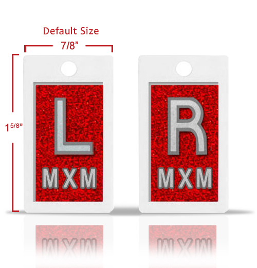 Cherry Red Glitter XRay Markers