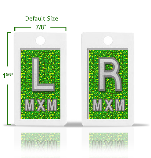 Emerald Green Glitter X Ray Markers