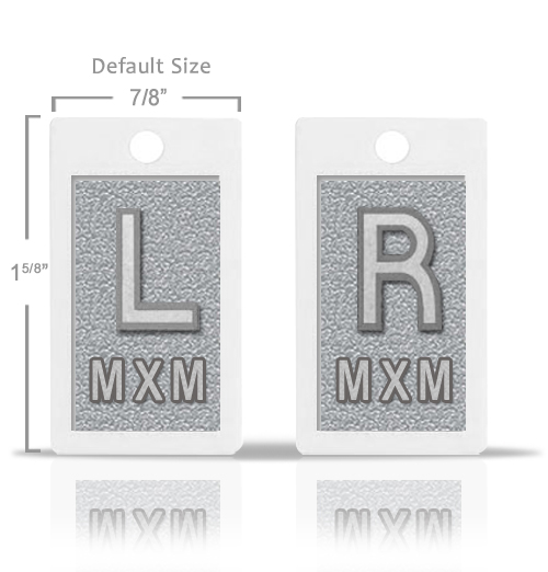 Silver Gray Metallic Lead X Ray Markers