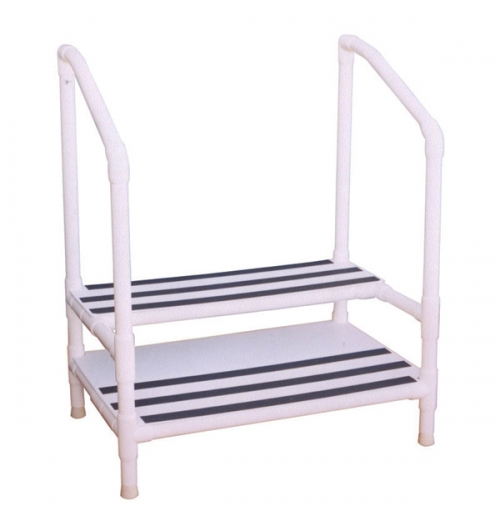 step stool with side rails