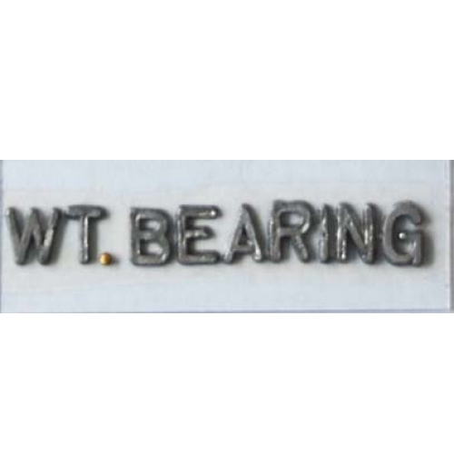 Flat Mounted Words