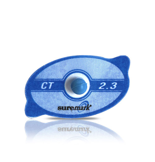 Suremark 2.3mm CT ball on label