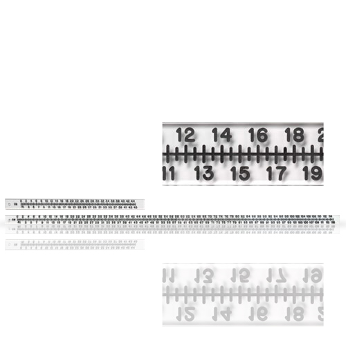 Rigid Acrylic Radiopaque Extremity Rulers