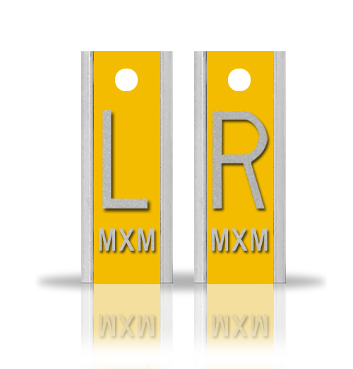 Elite Style Lead X Ray Markers, Sun Yellow