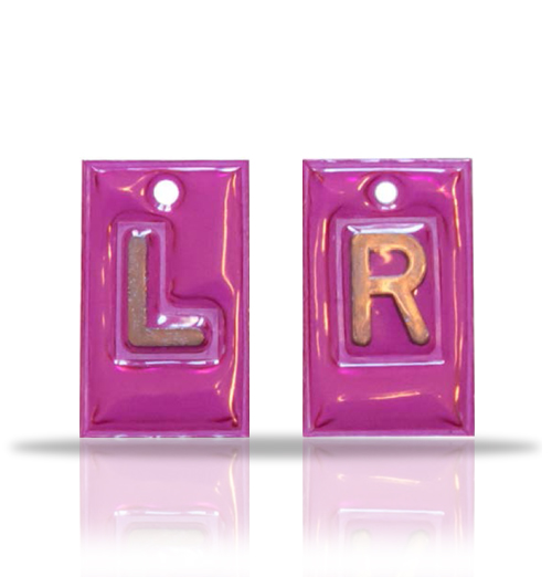 Plain Vinyl X Ray Markers,Magenta Purple.