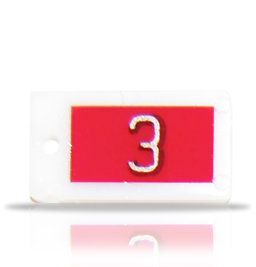 Plastic Identifier Word Marker, single letter or number.