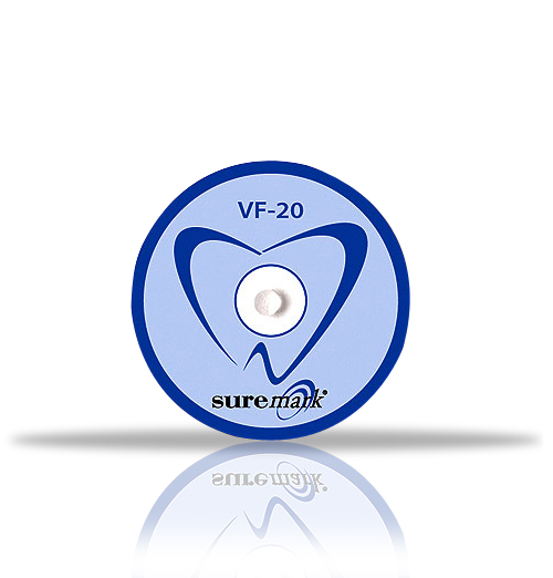 2.0mm Visionline ball on denture sized label
