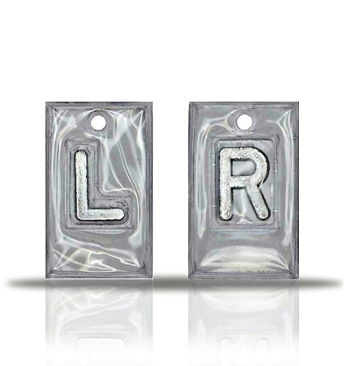 Plain Vinyl X Ray Markers,Clear.