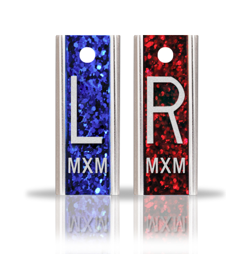 Blue Red Elite GLitter Markers