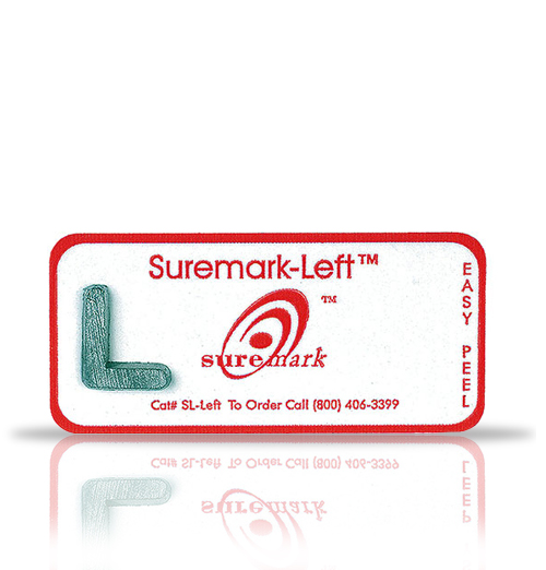 Suremark 1.2cm (0.5 inch) Left Marker on disposable label