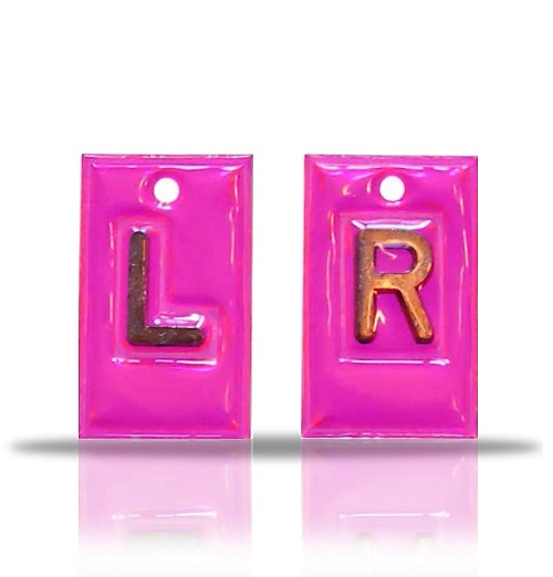 Plain Vinyl X Ray Markers,Hot Pink.