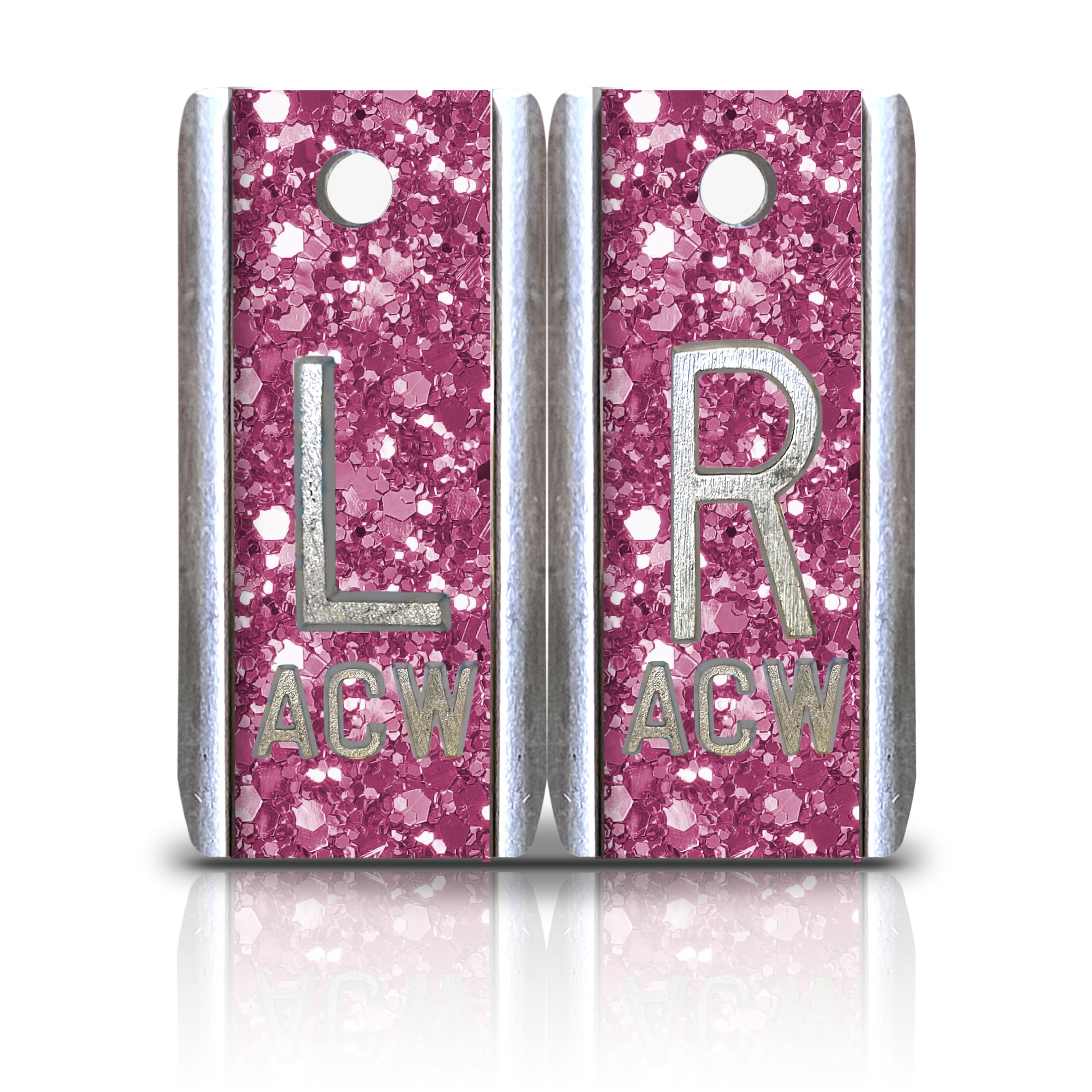 Elite Aluminum Lead Xray Markers, Melon Glitter Magic Xray Markers